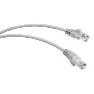 Патч-корд WRline WR-PC-RJ45-UTP-5E-1.5-GY UTP RJ-45 вил.-вилка RJ-45 кат.5E 1.5м серый LSZH (уп.:1шт)