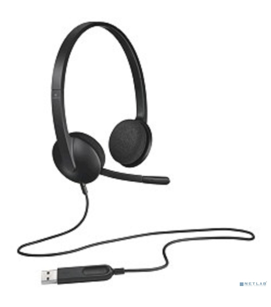 Гарнитура Logitech H340 чёрный, проводная, USB