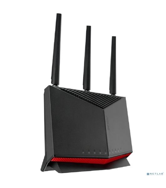 Маршрутизатор ASUS RT-BE86U, черный/красный, 90IG08W0-MO9A0V