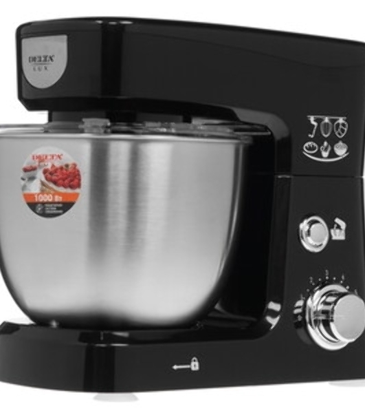 Миксер планетарный Delta LUX DE-7900Р черный : 1000 Вт,чаша из нерж.стали-3,5л (2)