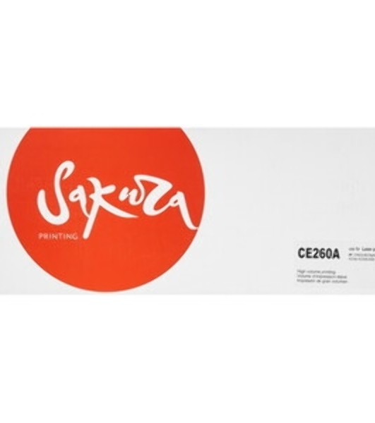 Картридж лазерный Sakura CE260A для HP Color LaserJet CP4020/4025/4520/4525, черный, 8500 к.