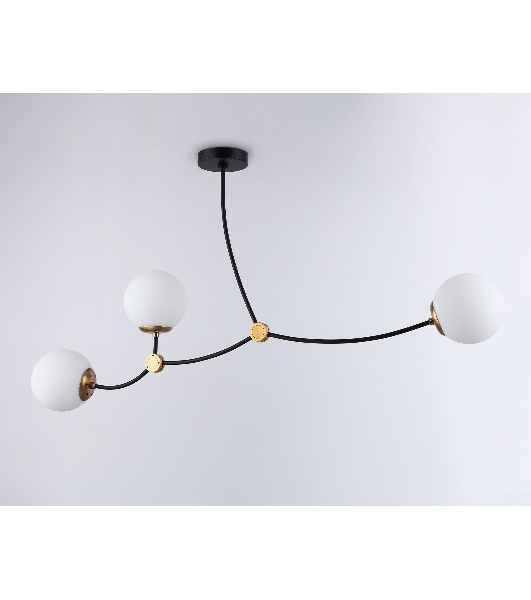 Светитльник Ambrella Light TR2568/3 BK/SB черный/бронза E27/3 max 60W 1130*150*540