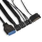 Компьютерный корпус Miditower ExeGate EVO-8225-NPX600 (ATX, БП 600NPX с вент. 12см, 2хUSB+1хUSB 3.0, черный, 2 вент. с RGb подсветкой и полоса на передней панели, боковая панель - закаленное стекло), фото10
