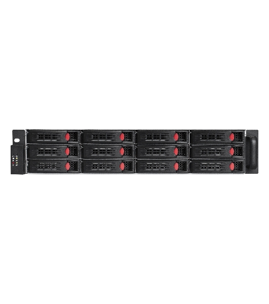 Серверный корпус ExeGate Pro 2U660-HS12 (RM 19', высота 2U, глубина 660, БП 1U-1000ADS, 12xHotSwap)