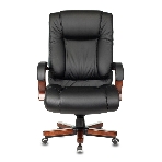 Кресло Бюрократ T-9925WALNUT/BLACK черный, кожа, фото36