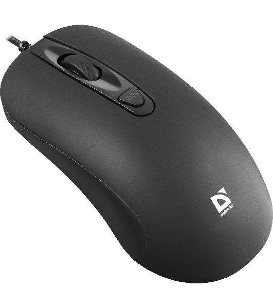 Мышь проводная Defender Classic MB-230 черный, 1600 dpi, USB, кнопки - 4