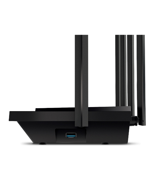 Роутер TP-Link Archer AX73 AX5400 Dual Band Wireless Gigabit Router, 1.5 GHz Tri-Core CPU, 1 GE WAN + 4 GE LAN ports, 1× USB 3.0 Port, support 1024-QAM, OFDMA, MU-MIMO, Airtime Fairness, Beamforming, 160MHz Channel Width, come with HomeShieldTM, support Russia PPTP/L2TP/PPPoE