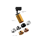 Корпус светильника C6355 SWH белый песок D60*H200mm MR16 GU5.3, фото9