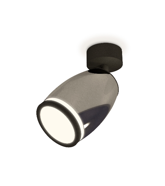 Комплект поворотного светильника Ambrella light XM1123004 DCH/SBK/FR черный хром/черный песок/белый матовый MR16 GU5.3 (A2210, C1123, N7121)