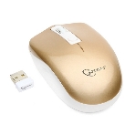 Мышь беспроводная Gembird MUSW-400-G золотой, 1600 dpi, радиоканал, USB, кнопки - 4, фото7