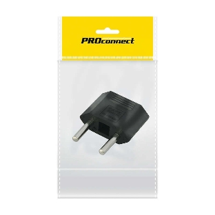 Переходник сетевой PROconnect плоский 'Тефаль' черный (инд. упак.)