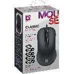 Мышь проводная Defender Classic MB-230 черный, 1600 dpi, USB, кнопки - 4, фото5