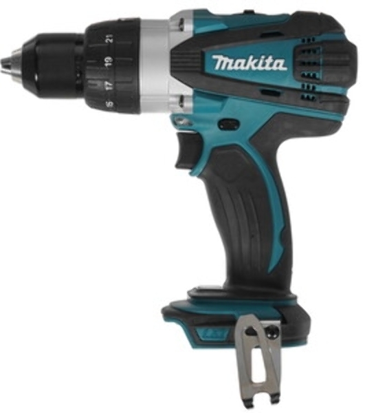 Дрель-шуруповерт Makita DHP458Z, 18 В, 0 Ач, 91 Нм, щеточный, ударный