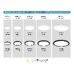 Светильник светодиодный ультратонкий Ambrella light FZ1910 BK черный IP54 44W 3000K-6500K CCT-переключатель D600*25 (Без ПДУ), фото 1