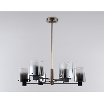 Люстра Ambrella light LH57041/6 BK/DBS/SM черный/темная латунь/дымчатый E14/6 max 40W D690*690, фото4