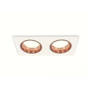 Комплект встраиваемого светильника Ambrella light XC6525005 SWH/PPG белый песок/золото розовое полированное MR16 GU5.3 (C6525, N6114)