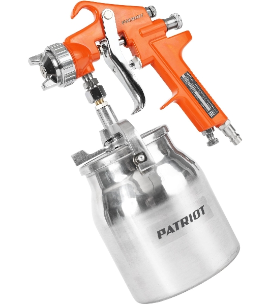 Краскораспылитель Patriot HVLP 1.8B 100л/мин соп.:1.8мм бак:1л