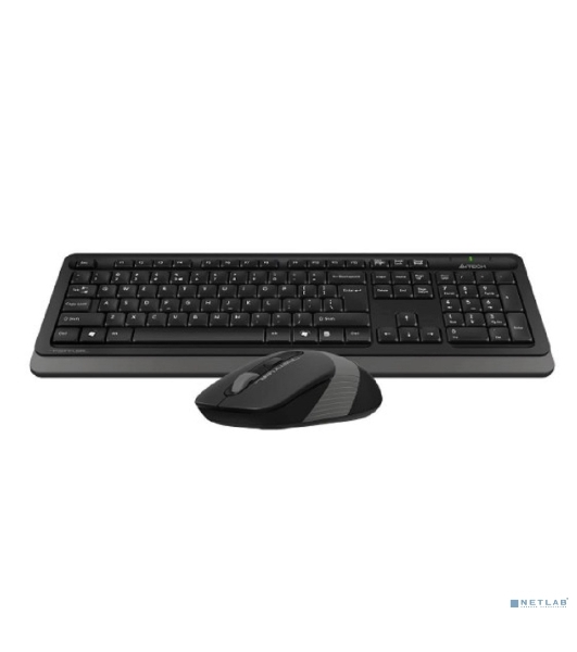 Комплект клавиатура+мышь A4Tech FStyler FG1010S беспроводной, USB, 2000 DPI, чёрный/серый
