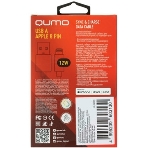 Кабель Qumo, MFI С91, USB-Apple 8 pin, 1м, 5-9В, до 2А, 18Вт, опл.нейлоновая леска, кон. металл серебро, белая оплетка, фото4