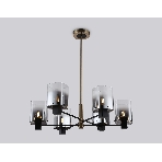 Люстра Ambrella light LH57041/6 BK/DBS/SM черный/темная латунь/дымчатый E14/6 max 40W D690*690, фото3