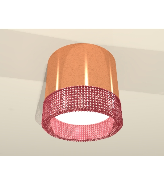 Светильник Ambrella Light XS8122022 PPG/PI золото розовое полированное/розовый GX53 (C8122, N8486)