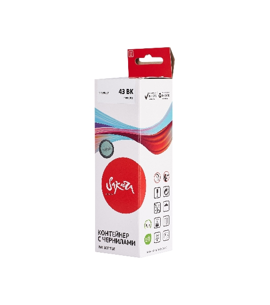 Картридж струйный Sakura 4698C001 (43 BK) для Canon, черный, 60 мл., 3800 к.