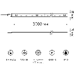 Лента светодиодная Basic Gauss 12V 4,8W/m 312lm/m 3000K IP20 LED 3m 1/100, фото 1