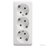 Тройная розетка Schneider Electric ЭТЮД O/У с заземлением без шторок 16А 250B, белый,, фото2