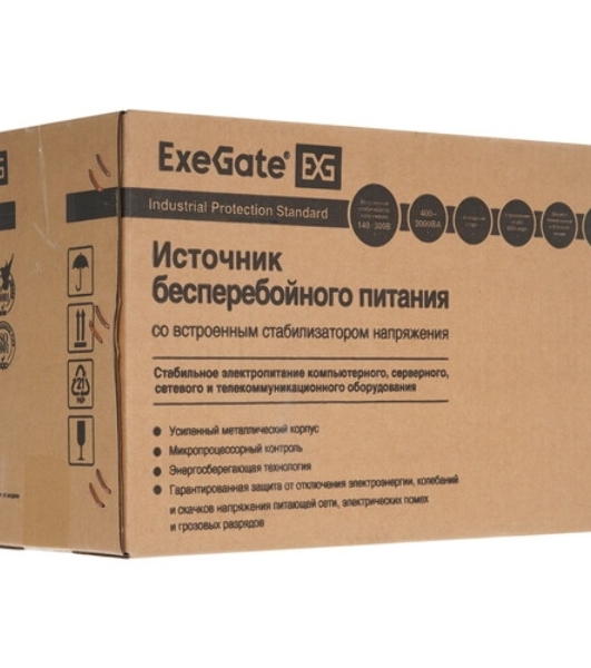 Источник бесперебойного питания ExeGate EP285583RUS SpecialPro Smart LLB-800.LCD.AVR.C13.RJ.USB 800VA/480W, LCD, AVR, 4*IEC-C13, RJ45/11, USB, черный