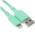 Кабель Qumo, MFI С91, USB-Apple 8 pin, 1м, 5-9В, до 2А, 18Вт, опл.нейлоновая леска, кон. металл серебро, белая оплетка, фото3