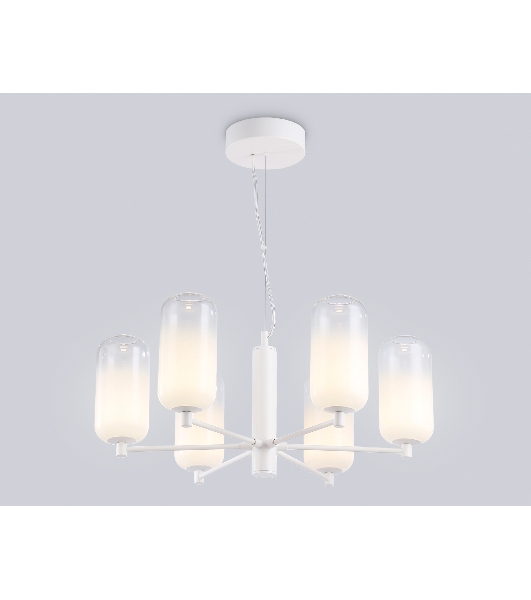 Подвесной светодиодный светильник Ambrella light LH11107/6 WH/FR белый/белый матовый 24W 3000K D630*280