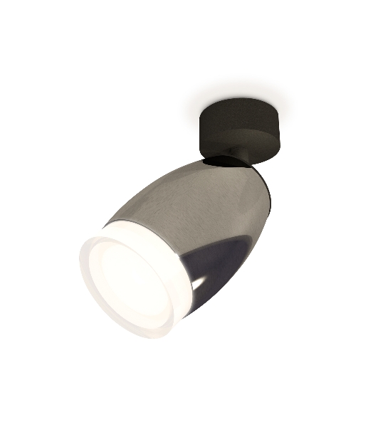 Комплект поворотного светильника Ambrella light XM1123005 DCH/SBK/FR черный хром/черный песок/белый матовый MR16 GU5.3 (A2210, C1123, N7160)