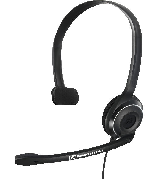 Гарнитура проводная Sennheiser PC 7 USB моно накладная закрытая 42-17000Гц 2м USB 95дБ микрофон 90-15000Гц