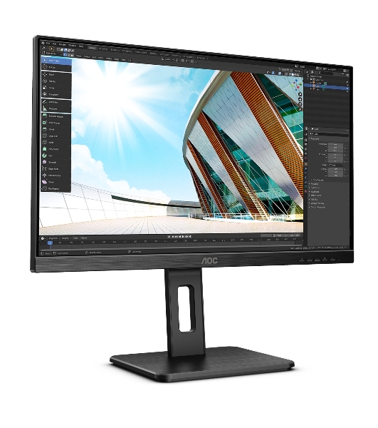 Монитор 23.8' AOC 24P2Q IPS 1920x1080, 75 Гц, 4 мс, 16:9, 250 кд/м2, 1xHDMI, 1xDP, 1x3.5 мм, черный