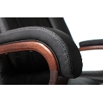 Кресло Бюрократ T-9925WALNUT/BLACK черный, кожа, фото31