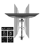 Настольное крепление ExeGate EDM1-3210-02 (кронштейн для одного монитора 15'-32', VESA 75х75, 100х100 мм, макс. нагрузка 10 кг; наклон -90°/+90°, поворот -90°/+90°, вращение: 360°, 2 способа крепления: сквозное и струбцина, черный), фото6