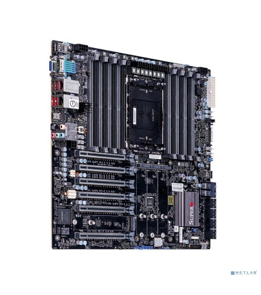 Материнская плата Supermicro MBD-X13SWA-TF-B, LGA 4677, Intel W790, 16xDDR5, 8xSATA, 4xM.2, 6xPCI-E 5.0 x16, 1x10Gb LAN, 1x1Gb LAN, 6xUSB, 7.1, E-ATX