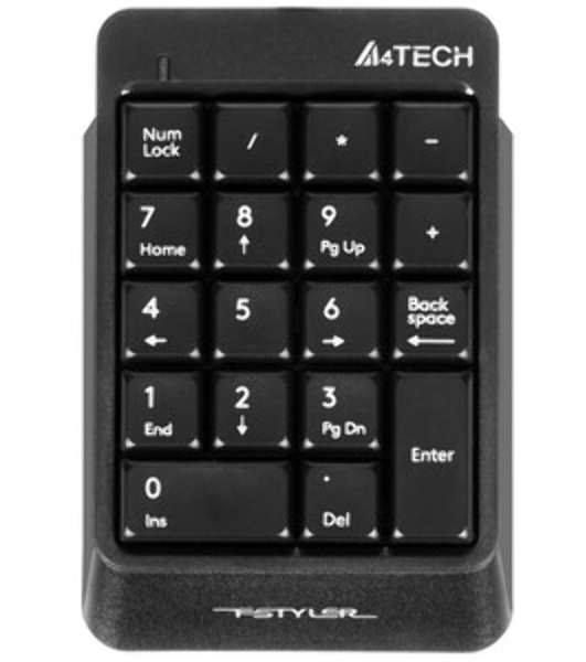 Числовой блок проводной A4Tech Fstyler FK13P, USB, черный