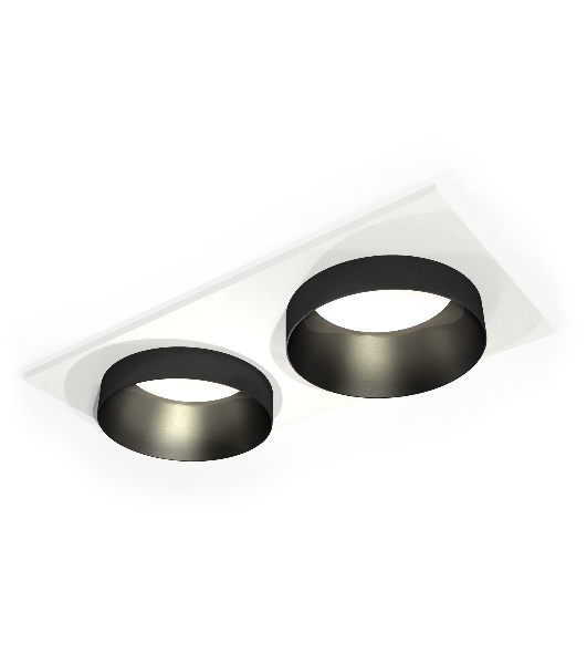 Комплект встраиваемого светильника Ambrella light XC6525021 SWH/PBK белый песок/черный полированный MR16 GU5.3 (C6525, N6131)