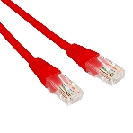 Патч-корд U/UTP Rexant cat.6, RJ45-RJ45, неэкранированный, 26AWG, LSZH, красный, 2 м, фото 1