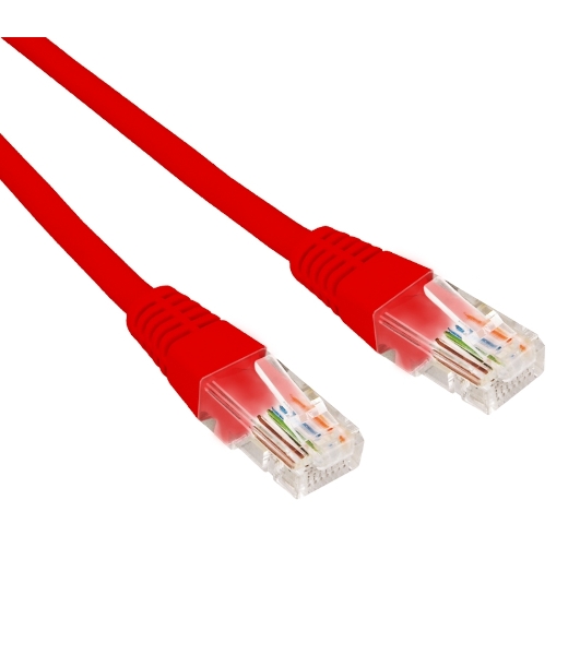 Патч-корд U/UTP Rexant cat.6, RJ45-RJ45, неэкранированный, 26AWG, LSZH, красный, 2 м