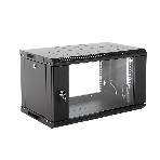 Шкаф телеком. настенный разборный 9U (600х350) дверь стекло, черный (ШРН-Э-9.350-9005), фото6