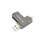 Флешка USB Dr. Memory 051, 64Gb, USB 3.0/USB Type-A, R/W 120/70, серый, фото 1