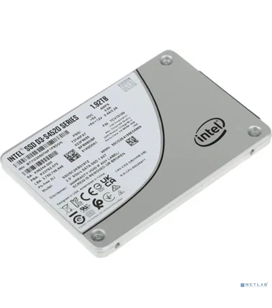 Накопитель SSD Intel D3-S4520, 1920Gb, SATA III, 2.5', R/W 550/510
