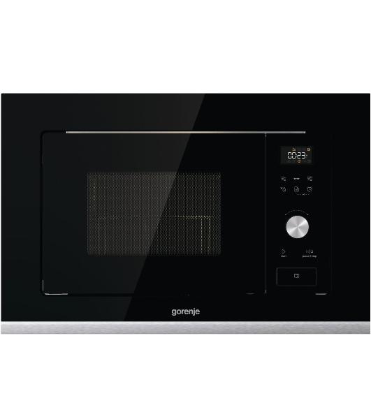 Встраиваемая микроволновая печь GORENJE BMX201AG1BG Электронное управление, черный, объем: 20 л