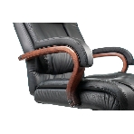 Кресло Бюрократ T-9925WALNUT/BLACK черный, кожа, фото29