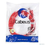 Шнур коммутационный Cabeus, Cat.5e, неэкр., U/UTP, RJ45/RJ45, PVC, AWG24, 3м, красный, фото 1