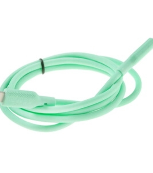 Кабель QUMO, MFI С94, Type-C на MFI Apple 8 pin, силиконовый, 1м, 2,22A, 9V, 20W, PD (зеленый)