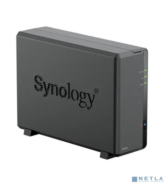 СХД SYNOLOGY настольное исполнение 1BAY NO HDD DS124