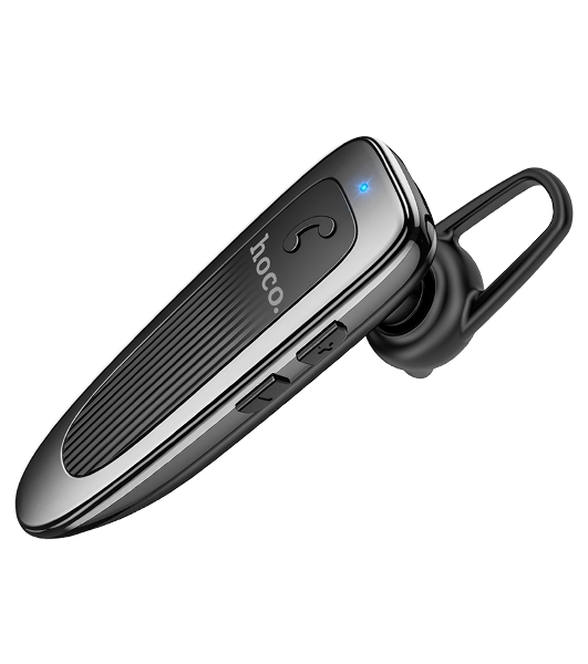 Беспроводная моно-гарнитура Hoco E60 черный, вкладыш с заушником, Bluetooth, до 10 ч